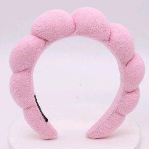 Diadema cabello toalla pink